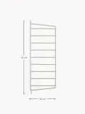 String Furniture Кронштейн настенный для полок String System, стальная панель 20 × 50 см, светло-бежевая — фото 5