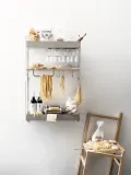 String Furniture Кронштейн настенный для полок String System, стальная панель 20 × 50 см, светло-бежевая — фото 6
