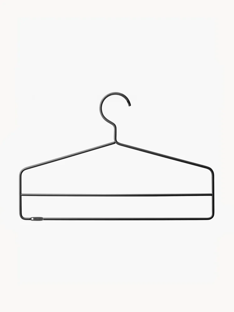 String Furniture Комплект настенных вешалок String System, 4 шт, Ш 41 × В 26 см, Тёмный серый
