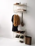 String Furniture Кронштейн настенный для полок String System, стальная панель 30 × 50 см, светло-бежевая — фото 4