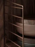 String Furniture Кронштейн настенный для полок String System, стальная панель 30х75 см с порошковой окраской, коричневый — фото 3