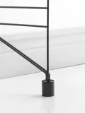 String Furniture Ножки для мебели — удлинители напольной панели стеллажа String System, диаметр 3 см, высота 4 см, 2 шт., чёрные — фото 3