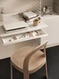 String Furniture Ящик выдвижной String System для стеллажа, 61х30 см, сталь с порошковой окраской, белый — фото 3