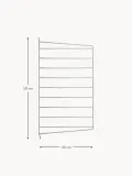 String Furniture Кронштейн настенный для полок String System, панель из оцинкованной стали 30х50 см, серебристый — фото 2