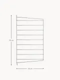 String Furniture Кронштейн настенный для полок String System, панель из оцинкованной стали 30х50 см, серебристый — фото 6