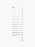 String Furniture Стойка для стеллажа напольная String System из стали с порошковой окраской, ширина 30 см и высота 85 см, белая — фото 1