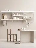 String Furniture Штанга для одежды настенная String System из стали с порошковой окраской, 72 см, белая — фото 3