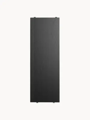 String Furniture Полки для стеллажа String System из ДСП со шпоном, ширина 58 см и глубина 20 см, комплект 3 шт., чёрные