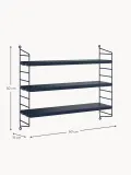 String Furniture Полка String Pocket, Ш 60 × В 50 см, Тёмный синий — фото 2