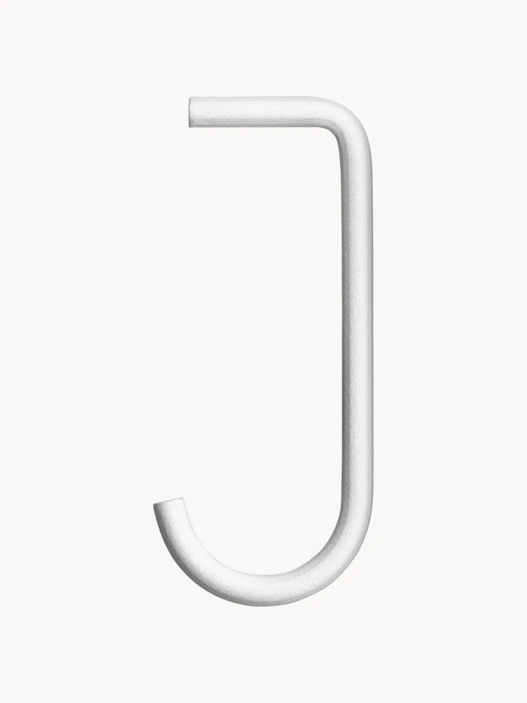 String Furniture Вешалка настенная String System, набор из 5 крючков, Ш 4 × В 8 см, Белый