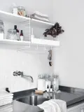 String Furniture Вешалка настенная String System, набор из 5 крючков, Ш 4 × В 8 см, Белый — фото 4