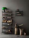 String Furniture Полка настенная металлическая String System, 78х30 см, нагрузка до 15 кг, тёмно-серая — фото 3