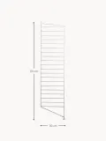 String Furniture Стойка для стеллажа напольная String System из стали с порошковой окраской, ширина 30 см и высота 115 см, белая — фото 2