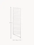 String Furniture Стойка для стеллажа напольная String System из стали с порошковой окраской, ширина 30 см и высота 115 см, белая — фото 6