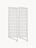 String Furniture Стойка для стеллажа напольная String System из стали с порошковой окраской, ширина 30 см и высота 115 см, чёрная — фото 1