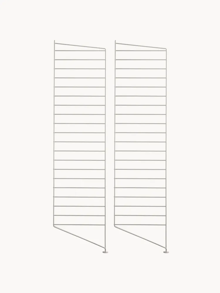 String Furniture Стойка для стеллажа напольная String System из стали с порошковой окраской, ширина 30 см и высота 115 см, светло-бежевая