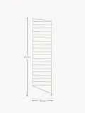 String Furniture Стойка для стеллажа напольная String System из стали с порошковой окраской, ширина 30 см и высота 115 см, светло-бежевая — фото 2