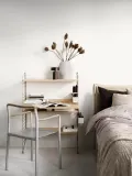 String Furniture Стойка для стеллажа напольная String System из стали с порошковой окраской, ширина 30 см и высота 115 см, светло-бежевая — фото 8