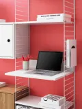 String Furniture Газетница настенная String System для журналов и газет, металлическая, 17х27 см, белая — фото 4