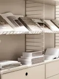 String Furniture Полка String System, 78 х 30 см, Ш 78 × Г 30 см, Светлый бежевый — фото 4