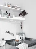 String Furniture Панель настенная String System для стеллажа, сталь с порошковой окраской, 30 x 50 см, белая — фото 3