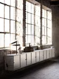 String Furniture Панель настенная String System для стеллажа, сталь с порошковой окраской, 30 x 50 см, белая — фото 4