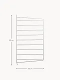 String Furniture Панель настенная String System для стеллажа, сталь с порошковой окраской, 30 x 50 см, белая — фото 7