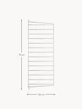 String Furniture Панель настенная String System для стеллажа, сталь с порошковой окраской, 30 x 75 см, белая — фото 2