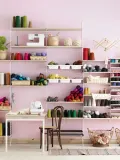 String Furniture Полка для стеллажа String System деревянная с лакированным шпоном, 58х20 см, комплект 3 шт., светлое дерево — фото 4