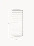 String Furniture Панель настенная String System для стеллажа, сталь с порошковой окраской, 30 x 75 см, светло-бежевая — фото 2