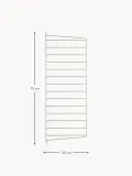String Furniture Панель настенная String System для стеллажа, сталь с порошковой окраской, 30 x 75 см, светло-бежевая — фото 6