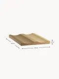 String Furniture Полка для бутылок String System пробковая для настенной системы хранения, 30х19 см, комплект 2 шт., бежевая — фото 2