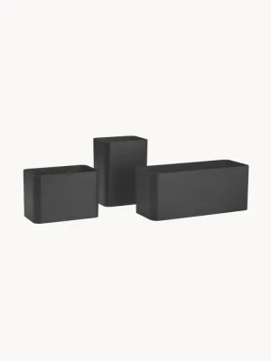 String Furniture Органайзер для хранения String System из биокомпозита с древесным волокном, набор 3 шт., чёрный