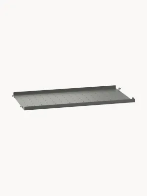 String Furniture Полка настенная стальная для стеллажа String System с порошковой окраской, 58 x 20 см, тёмно-серая