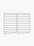 String Furniture Панель настенная String System для стеллажа, сталь с порошковой окраской, 30 x 50 см, тёмно-серая — фото 1