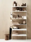 String Furniture Полка настенная стальная для стеллажа String System с порошковой окраской, 78 x 30 см, белая — фото 6