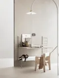 String Furniture Стойка напольная для стеллажа String System металлическая решётчатая, 30х85 см, светло-бежевая — фото 4