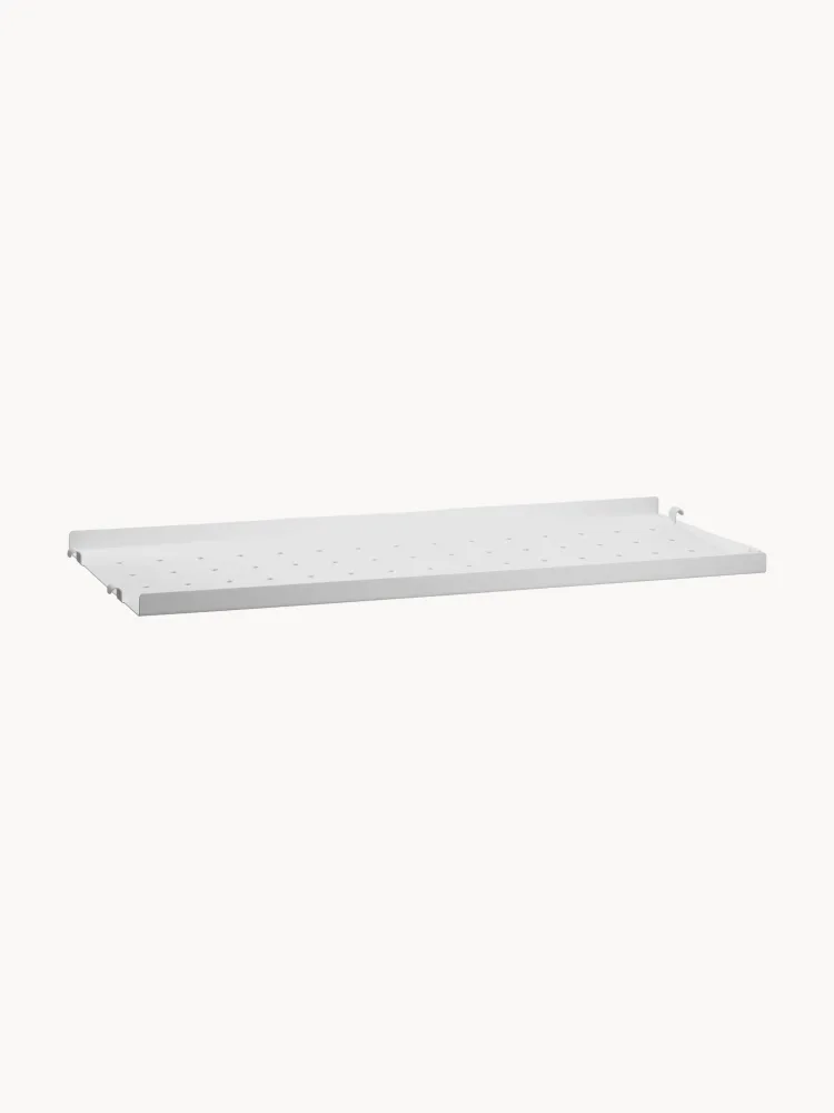 String Furniture Полка настенная стальная для стеллажа String System с порошковой окраской, 58 x 20 см, белая
