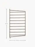 String Furniture Кронштейн настенный String System для полок, панель из стали с порошковой окраской, 30х50 см, коричневый — фото 2