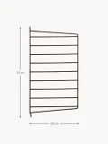 String Furniture Кронштейн настенный String System для полок, панель из стали с порошковой окраской, 30х50 см, коричневый — фото 7