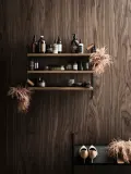 String Furniture Полка для стеллажа String System деревянная с лакированным шпоном, 58х20 см, комплект 3 шт., тёмное дерево — фото 5