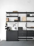 String Furniture Полка String System для стеллажной системы, Ш 58 × Г 30 см, Чёрный — фото 5