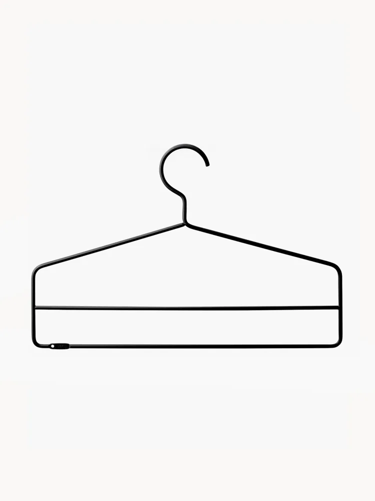 String Furniture Комплект настенных вешалок String System, 4 шт, Ш 41 × В 26 см, Чёрный