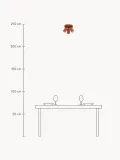 Потолочный светильник Gleam с тремя плафонами, диаметр 20 см, 20 × 18 см, Красный — фото 2