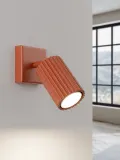Настенный светильник Gleam, Ш 10 × В 19 см, Терракота — фото 4