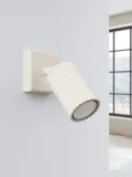 Настенный светильник Gleam, Ш 10 × В 19 см, Приглушённый белый — фото 4
