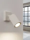 Настенный светильник Gleam, Ш 10 × В 19 см, Приглушённый белый — фото 5