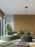 Настенный светильник Gleam, Ø 11 × В 22 см, Оливковый зелёный — фото 7