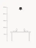 Светильник потолочный Gleam с рифлёным алюминиевым плафоном, Ø 20 × В 18 см, Чёрный — фото 2