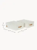 Store It Набор коробок для хранения Premium, 2 предмета, Ш 50 × Д 33 см, Приглушённый белый — фото 2
